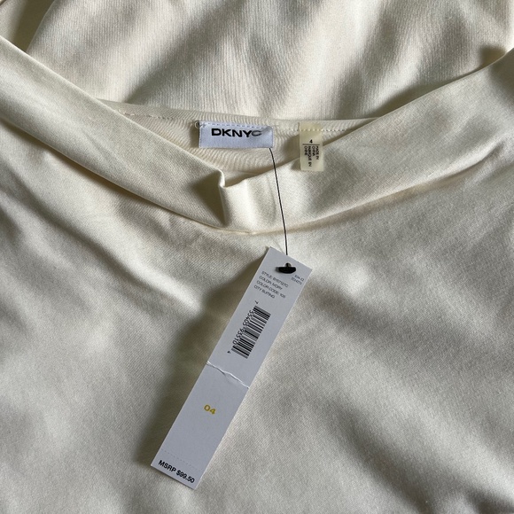 DKNYC Off-White Ruched Dress - Picture 8 of 8